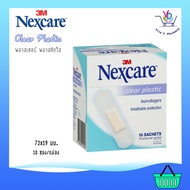 3M Nexcare Clear Plastic Transparent Plaster 72x19mm. 10pcs X10packs/Box