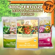 400g BLS Leafy Fertilizer 45 / Flower Bloom Fertilizer 47 / Fruiting Fertilizer 43 Garden Granules B