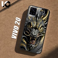 HP Casing VIVO V20 Softcase VIVO V2025 V2024 Glossy Case Shiny Glass Casing Protective Mobile Phone 