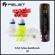 Felet No.10 Nylon Shuttlecock 100% Original by Fleet badminton