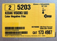 2025 Year Production 5203 50D iMax 120 220 Color Film Rolls Movie Roll Separate Daylight Roll Office