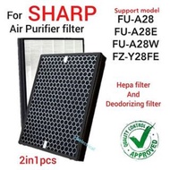SHARP Air Purifier HEPA+Deodorizing filter (2IN1) FU-A28 FU-A28E FU-A28W FZ-Y28FE