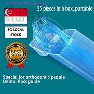 [SG FREE 🚚] 35Pcs Orthodontic Floss Puller Threader Practical Cleaning Threader Floss Tools Oral Hyg