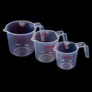 BMO Plastic clear measuring cup mesure dish 250/500/1000ml  scale plastic BMO