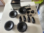 6.5分體喇叭兩對+pioneer車機三組rca線一部