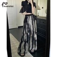 Ready StockCelana perempuan panjang wanita seluar celana panjang wanita women pants palazo ice silk