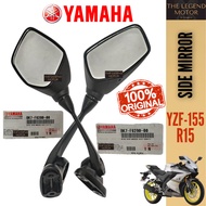 R15 V3 YZF-155 YZF155 SIDE MIRROR CERMIN SISI TEPI BLKG BACK VIEW MIRROR BK7-F6280-00 BK7-F6290-00 100% ORIGINAL YAMAHA