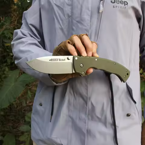 4-Max Scout Folding Knife 62RQ Pocket Knife AUS10A Steel Military Hunting Combat Knives Outdoor Port