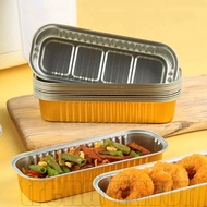 5/10Pcs Disposable Waterproof Oil-proof Tin Foil Household Oven Air Fryer Tin Carton Rectangular Alu