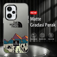 The North Face Phone Case For Infinix Hot 60 60i 50i 50 40i 40 30i 30 4G 5G Gradien Aurora Shockproo