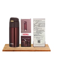 THERMOS THERMOS FHL-400-BW Brown Stainless Steel Vacuum Insulation/Cold Bottle 400ml