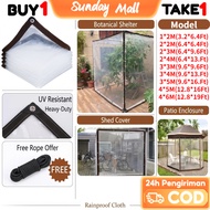 Canvas Waterproof Transparent Tarpaulin Sheet - Heavy Duty Canvas for Camping Canopy, Rain Shelter