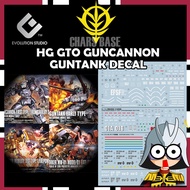 EVO DECAL HG GTO GUNCANNON GUNTANK DECAL
