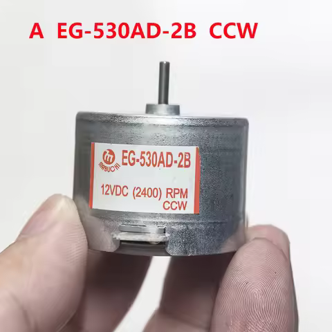 1PC EG-530AD-2B CCW/ EG-530AD-2F CW Motor DC 12V 2400RPM Micro 32mm Round Spindle Motor For Recorder