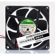 Jianzhun SUNON PE80254B3-000U-A99 48V 4.42W Cabinet Large Air Volume Cooling Fan 8CM