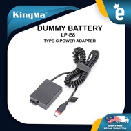 Kingma LP-E8 USB Type C Dummy Battery Camera Power Cable Compatible with 700D 650D 600D