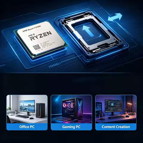 AMD Ryzen 7 5700G R7 5700G APU 8 Core 16 Thread 16MB Cache Up to 4.6GHz Socket AM4 Graphics Desktop 