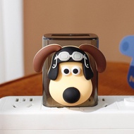 เคสป้องกันที่ชาร์จแบรนด์เสี่ยวมี่นักบินเคสแบตสำรองสุนัขน่ารักมีม้วนสายเคเบิลที่ครอบสายไฟสำหรับ XIAOM