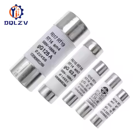 10*38 Fast blow Ceramic Fuse 8.5X31.5MM 14X51MM 22X58MM Fuse 380/500V 0.5A 1A 2A 5A 6A 10A 16A 20A 3