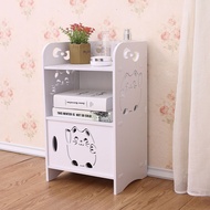 💘&amp;Modern Simple Bedside Table Mini Storage Cabinet Rental House Rental Bedroom Simple White Bedside Cabinet Side Cabinet