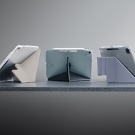 【適配2025最新】iPad Air/Pro Facet全方位支架透明保護套-筆槽
