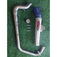 DAENG MUFFLER for TMX 125/155 / RUSI /MOTORSTAR/PINOY/EXT/RACAL/ with silencer (high mount buffing)