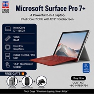 Microsoft Surface Pro 7+ 12.3" | Intel Core i7-11th Gen | Intel Iris Graphics | 16GB RAM | 256GB SSD