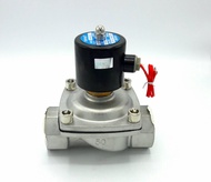 2นิ้ว 220V NO Solenoid โซลินอยด์วาล์ว วาล์วไฟฟ้า แตนเลส