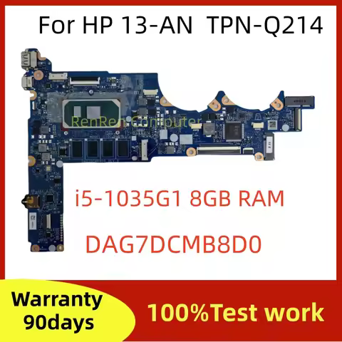 DAG7DCMB8D0 G7DC For HP 13-AN Series TPN-Q214 13-AW Laptop Motherboard l68367-601 With SRGKL i5-1035