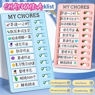 CHAYUMDA Daily Planner Memo, Self-discipline Plastic My Chores Checklist, Multi Purpose Reusable Det