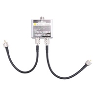 (OYXK) HF Walkie Talkie Ham VHF UHF Tri-Band Amateur Two Way Radio Antenna Combiner MX72 60-100W Lin