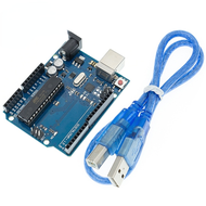 ATmega328P การพัฒนา R3 UNO บอร์ดสำหรับ Arduino R3ตรงกับขาและสาย USB