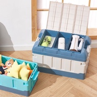 Collapsible Storage Bins - Durable Folding Plastic Stackable Storage Box Food Storage Clever Crate