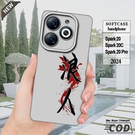 case TECNO Spark 20 -Spark 20C -Spark 20 Pro -Spark 20 Pro Plus -silikon hitam bening Lentur elastis