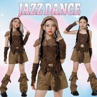 Dune Wasteland Style Girl T-Taiwan Catwalk Performance Costume Western Suit kpop Song Suit Children 