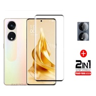 2 in 1 For Oppo Reno8 T 5G Film Screen Protector For Oppo Reno 8 T 8T Reno8 T 8Z Pro 8 7 Pro 7Z 5G Full Cover Tempered Glass Front Film+Lens film