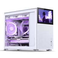 乔思伯（JONSBO）松果D31 MESH副屏版白色 MATX机箱（双360冷排/ATX电源/Type-c Gen2 10Gbps+/标配8\副屏）"