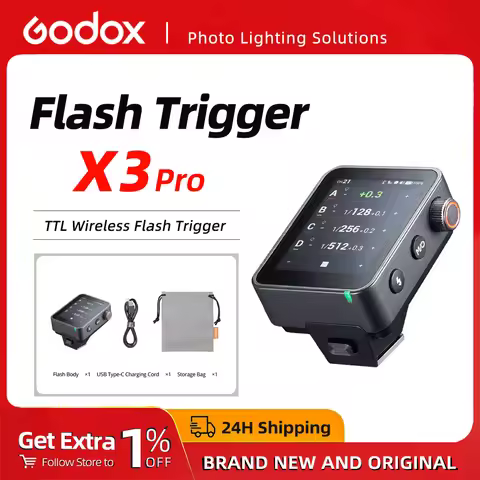 Godox X3pro-C/N/S/F Wireless Flash Trigger TTL HSS with OLED Touch Screen Transmitter Quick Charge f