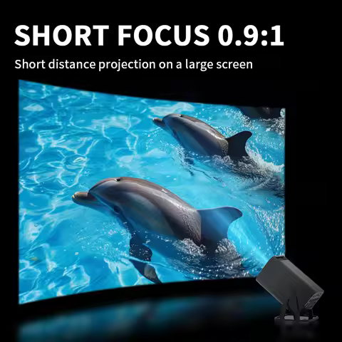 Portable Mini Projector 550ANSI Native 1280*720P Support 4K Video Android 11 BT5.2 Outdoor Camping P