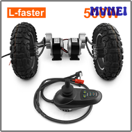 MVNEI L-faster 500W 10" Dual Drive Inflated Wheel Electric Conversion Kit Joystick For E-bike Barrow