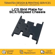LCG Flat Skid Plate SCX/RGT/TGH 2.LOW Gearbox for SCX/GSpeed Chassis Custom Crawler