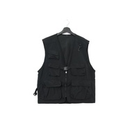 Back to Green-經典釣魚背心 黑網格 多口袋 v-16/vintage vest