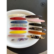 B2U Korea Imported France Long Oval Flat Bangs Broken Hair Side Clip Temperament Fashion Spring Clip