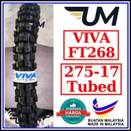 VIVA TYRE FT268 250-17 275-17 TUBE TYPE CUTTING TAYAR CROSS TIRE MOTORCROSS TIRES 2.50 2.75 2 50 75
