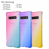 Samsung Galaxy J2 J5 J7 Prime J7 Pro J2 Pro Casing Case Cover Air Bag Anti Shock Rainbow