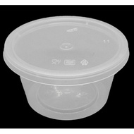 4oz Sauce Cup with Lid - Clear & Solid