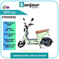 Sepeda Listrik Uwinfly DF8 Dragonfly 8 Baterai 48V/12Ah - Green [ORI]