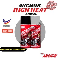 (READY STOCK) DPI Anchor HIGH HEAT Black Hi-Temp Spray Eczos  400ml/ 600C High Resistant
