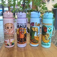 Tung Tung Tung Sahur Water Bottle Tralalero Tralala Water Tung Water Water Brainrot Mug Tung V7d6