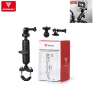 Mounting Action Cam Motowolf Gopro Camera 360 Bracket Holder Handlebar